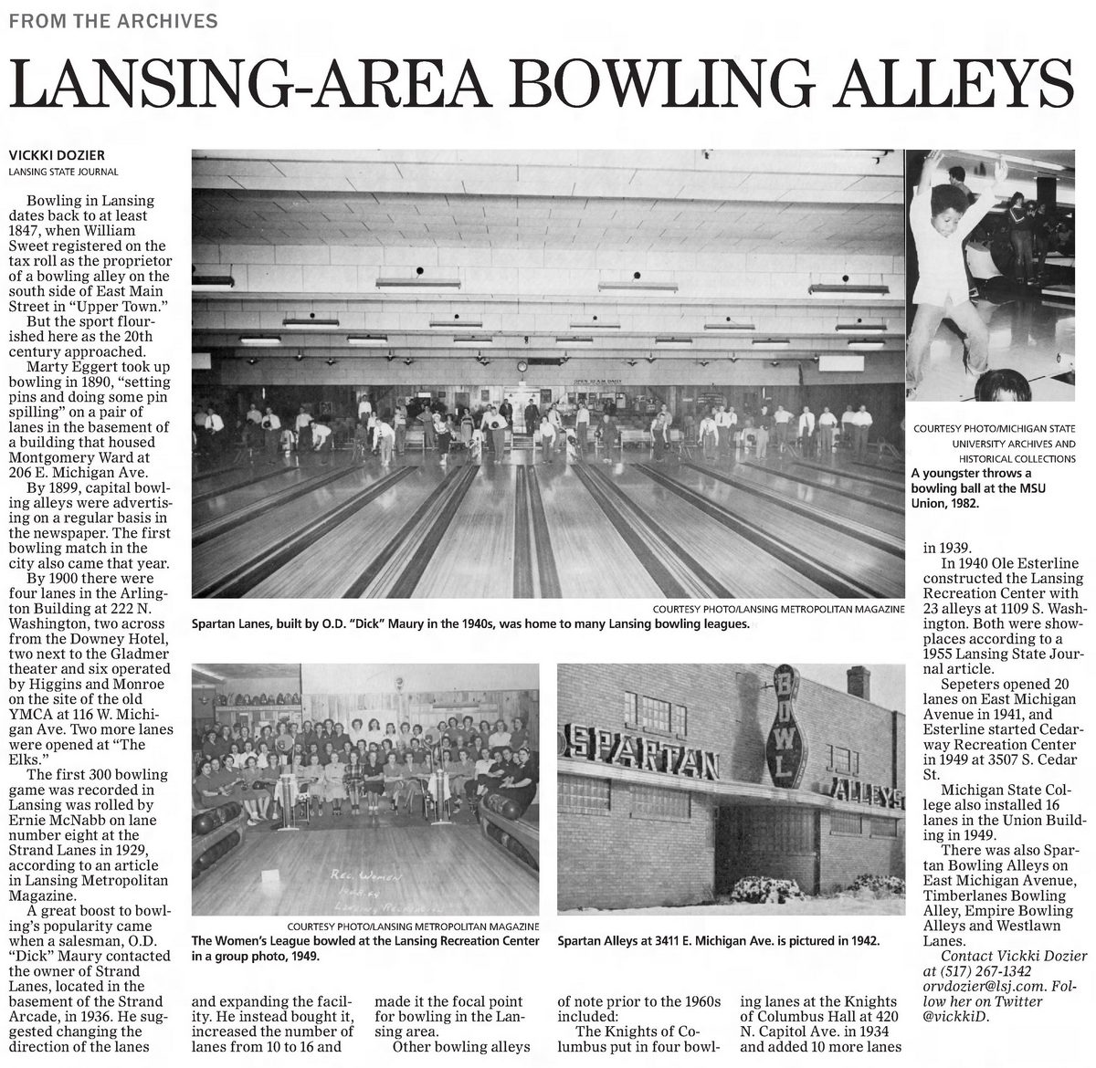 Spartan Lanes (Spartan Alleys, Silver Dollar Saloon) - Sun Oct 9 2016 Retrospective Article